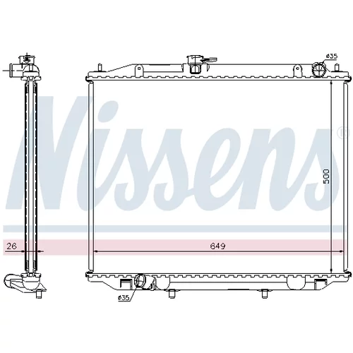 Chladič motora NISSENS 68706A - obr. 5