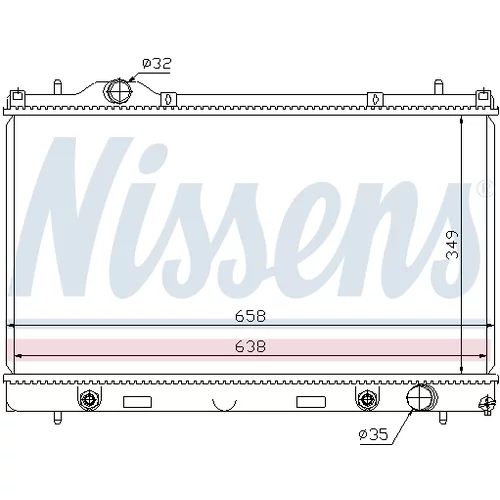 Chladič motora NISSENS 69210 - obr. 5