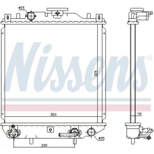 Chladič motora NISSENS 69405 - obr. 4