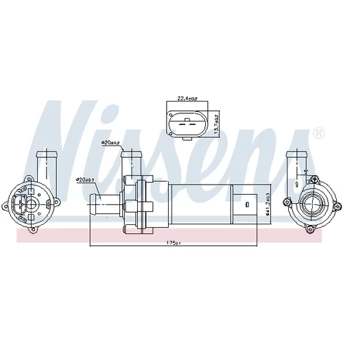 Vodné čerpadlo, chladenie motora 831053 /NISSENS/ - obr. 5