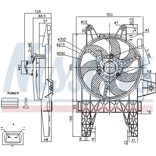 Ventilátor chladenia motora NISSENS 85140 - obr. 5