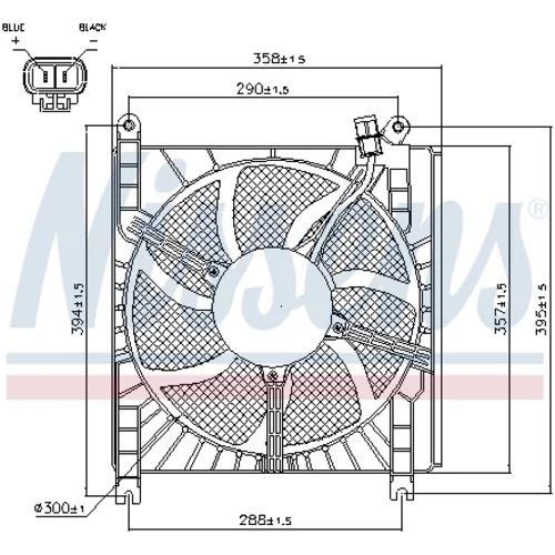 Ventilátor chladenia motora NISSENS 85415 - obr. 5