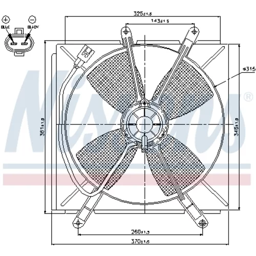 Ventilátor chladenia motora NISSENS 85533 - obr. 5