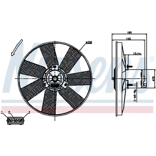 Ventilátor chladenia motora NISSENS 85538 - obr. 5