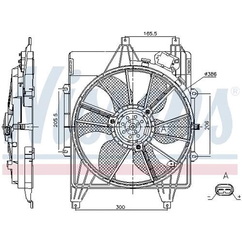 Ventilátor chladenia motora NISSENS 85882 - obr. 5