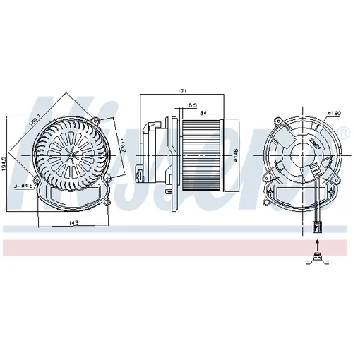 Vnútorný ventilátor NISSENS 87504 - obr. 5