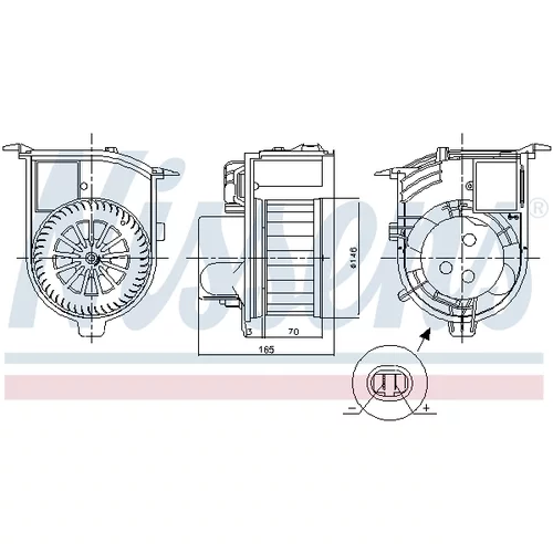 Vnútorný ventilátor NISSENS 87843 - obr. 4