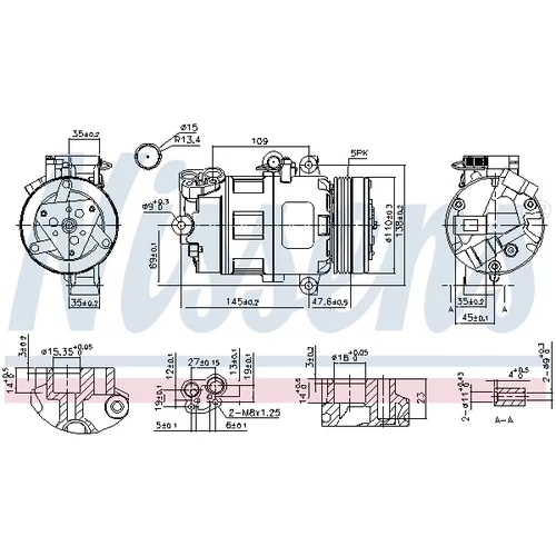 Kompresor klimatizácie 89422 /NISSENS/ - obr. 5