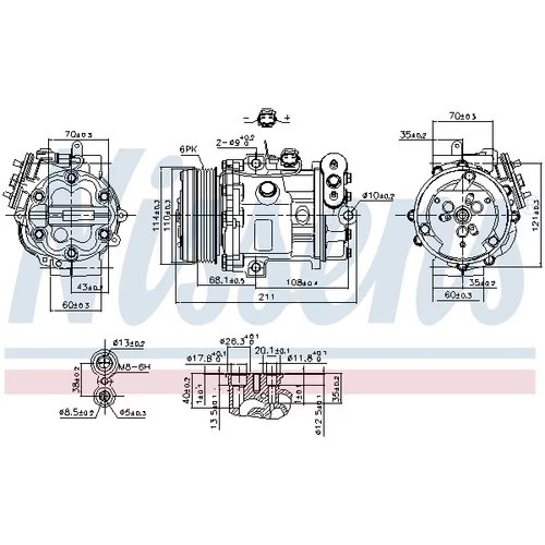 Kompresor klimatizácie 89503 /NISSENS/ - obr. 8