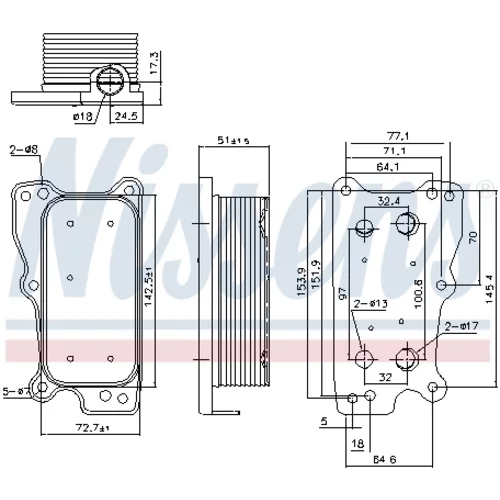 Chladič motorového oleja 90783 /NISSENS/ - obr. 4