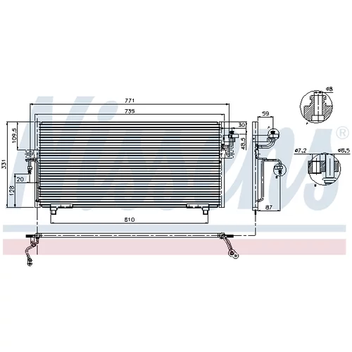 Kondenzátor klimatizácie NISSENS 94299 - obr. 5