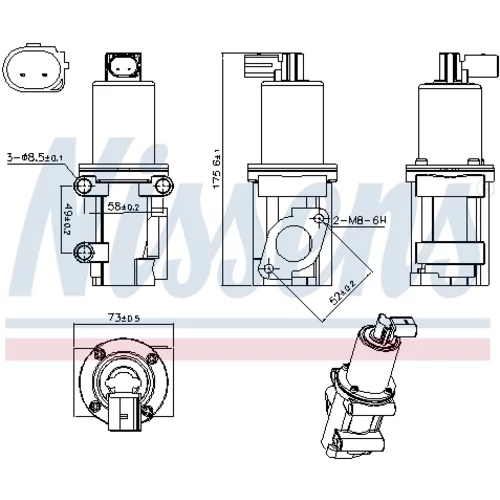 EGR ventil NISSENS 98306 - obr. 6