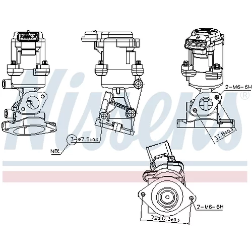 EGR ventil NISSENS 98350 - obr. 6