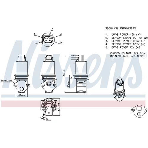 EGR ventil NISSENS 98370 - obr. 6