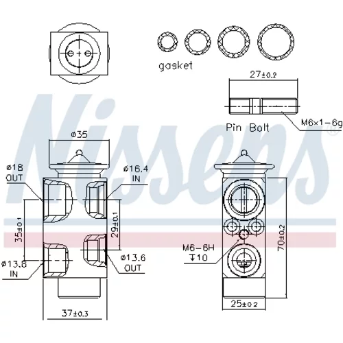 Expanzný ventil klimatizácie 999251 /NISSENS/ - obr. 5