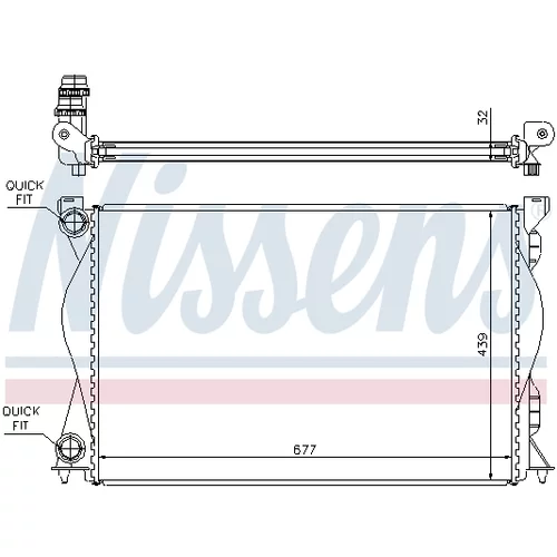 Chladič motora NISSENS 60235A - obr. 6