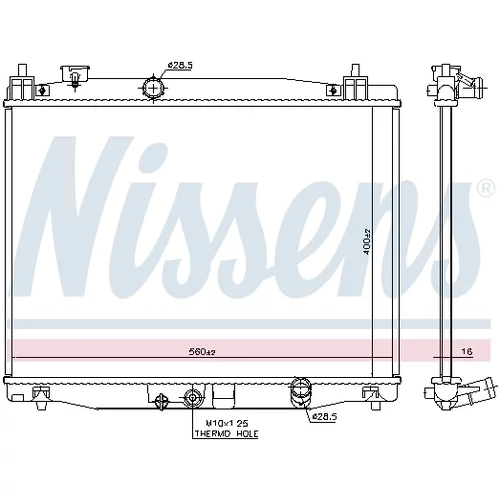 Chladič motora NISSENS 606183 - obr. 4