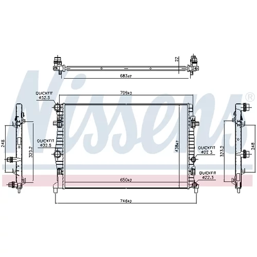 Chladič motora NISSENS 606218 - obr. 4