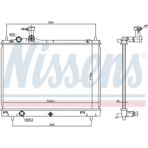 Chladič motora NISSENS 606700 - obr. 4