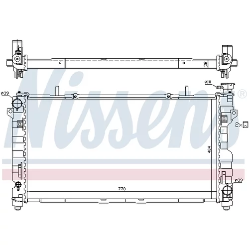 Chladič motora NISSENS 61025 - obr. 1