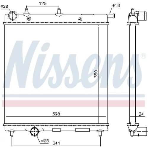 Chladič motora 61278 /NISSENS/ - obr. 4