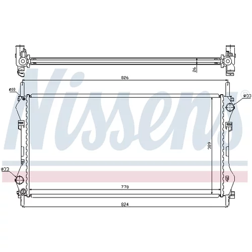 Chladič motora NISSENS 62043A - obr. 4