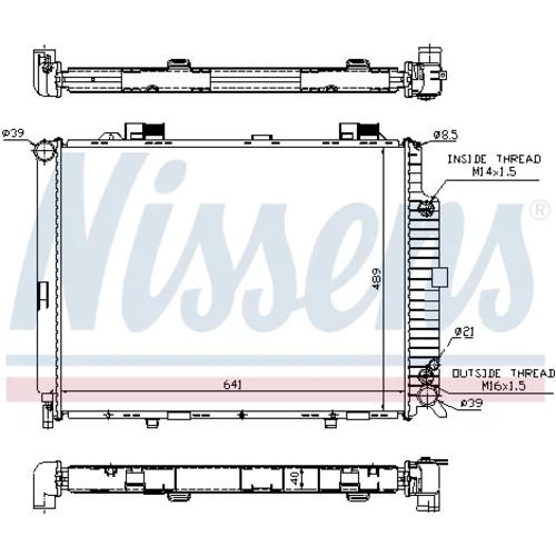 Chladič motora 62689A /NISSENS/ - obr. 5