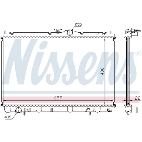 Chladič motora NISSENS 62857A - obr. 5