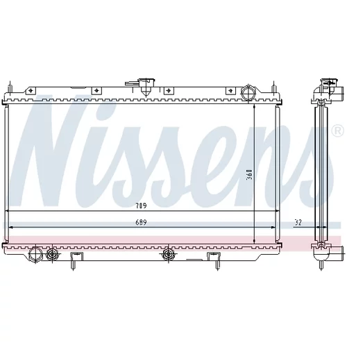 Chladič motora NISSENS 62924A - obr. 4