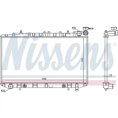 Chladič motora NISSENS 629731 - obr. 5