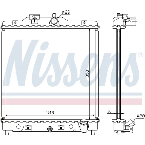 Chladič motora NISSENS 63309A - obr. 6