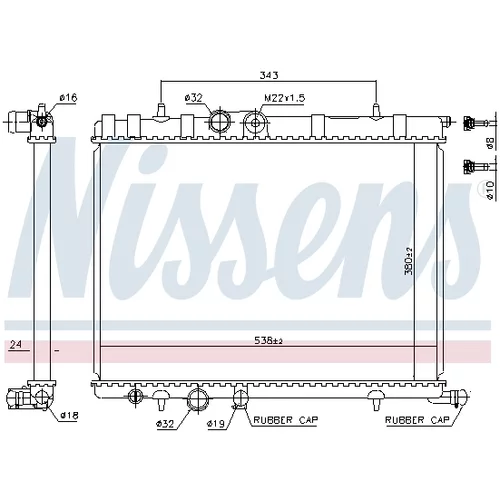 Chladič motora 63502A /NISSENS/ - obr. 5