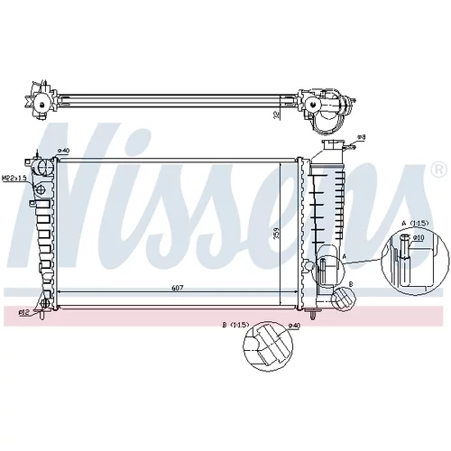 Chladič motora NISSENS 63574A - obr. 5