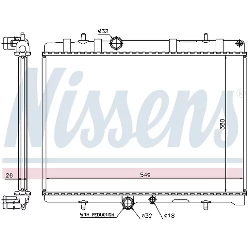 Chladič motora 63607A /NISSENS/ - obr. 5