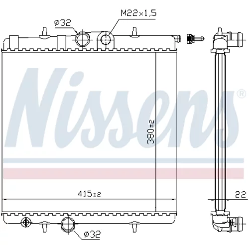 Chladič motora NISSENS 63708A - obr. 5