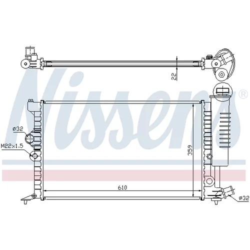 Chladič motora NISSENS 63713A - obr. 4