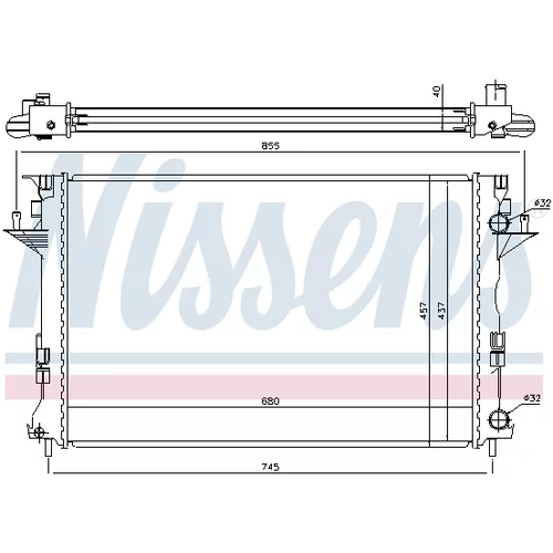 Chladič motora 63771 /NISSENS/ - obr. 4