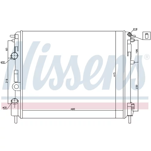 Chladič motora NISSENS 638081 - obr. 5