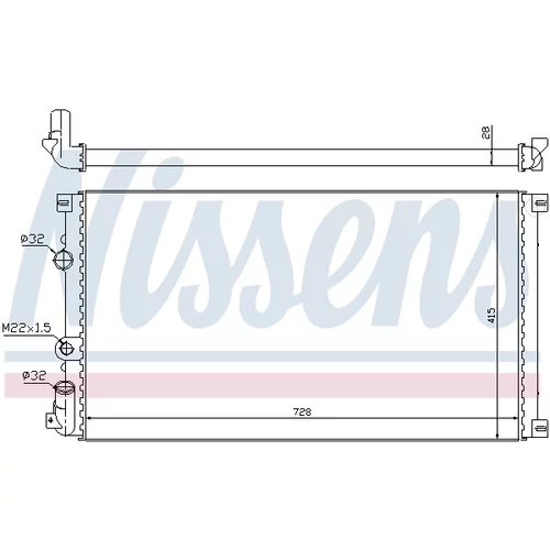 Chladič motora NISSENS 63812A - obr. 5