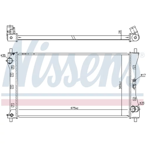 Chladič motora NISSENS 64256 - obr. 5