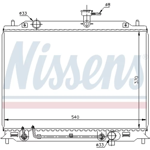 Chladič motora NISSENS 67504 - obr. 5