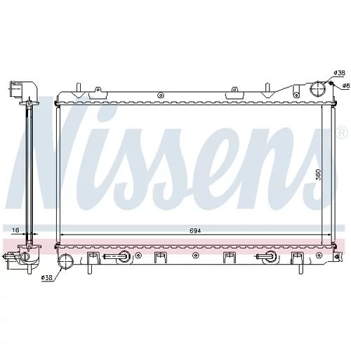 Chladič motora NISSENS 67712 - obr. 5