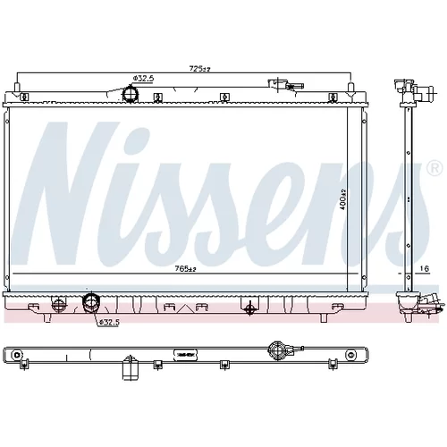 Chladič motora NISSENS 681375 - obr. 5