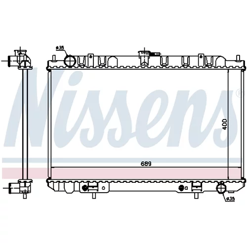 Chladič motora NISSENS 68713 - obr. 5