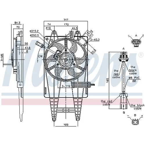 Ventilátor chladenia motora NISSENS 85162 - obr. 5