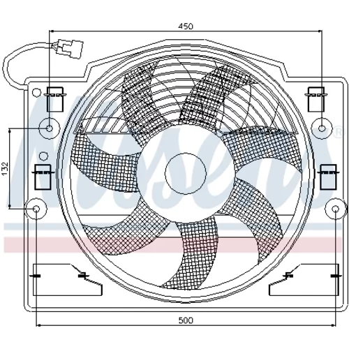 Ventilátor chladenia motora NISSENS 85420 - obr. 5