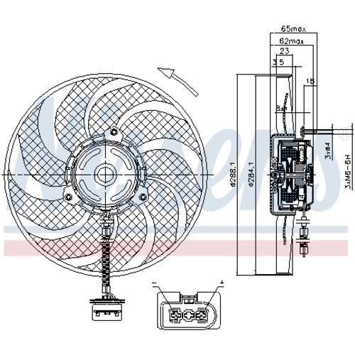 Ventilátor chladenia motora 85541 /NISSENS/ - obr. 5