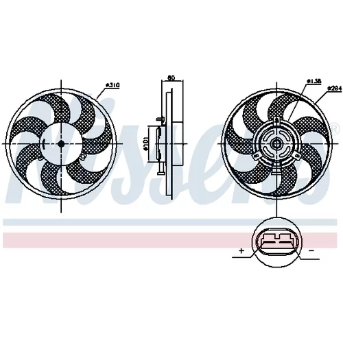 Ventilátor chladenia motora NISSENS 85879 - obr. 5