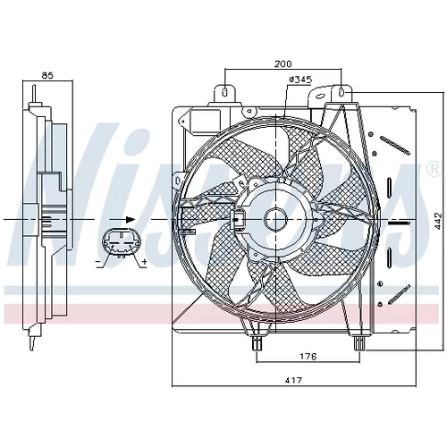 Ventilátor chladenia motora 85991 /NISSENS/ - obr. 5