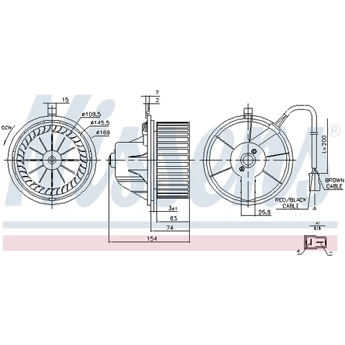 Vnútorný ventilátor NISSENS 87068 - obr. 5